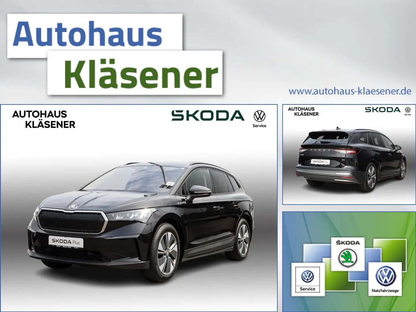 Skoda Enyaq iV 60 (62 kWh) 132 KW Automatik Schwarz - 1