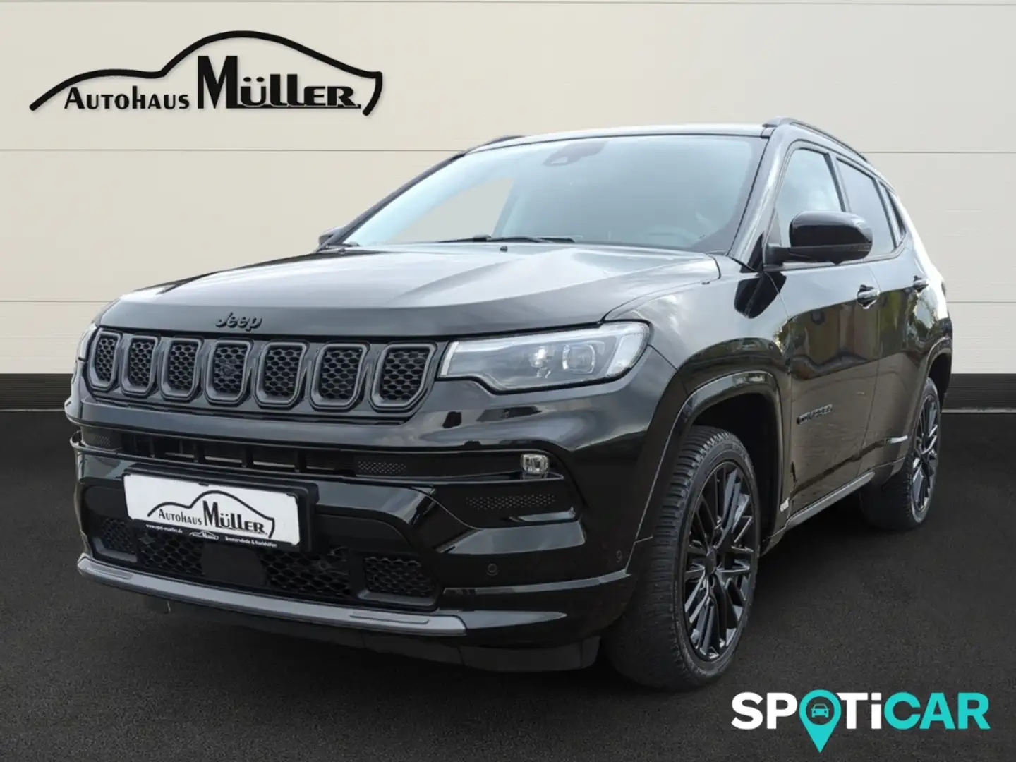 Jeep Compass S Mild-Hybrid FWD Autom. +Leder+Alpine+Sitzhzg.+Al Noir - 1