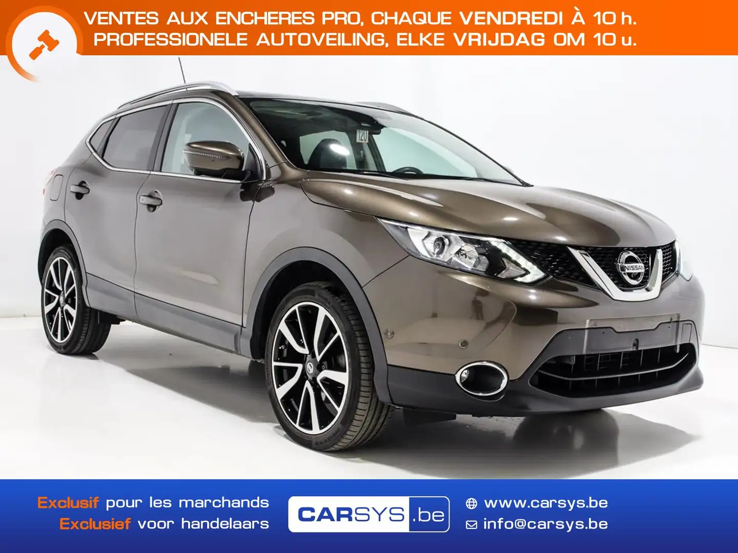 Nissan Qashqai 1.5 DCI 110 - TEKNA PANO - CUIR - 360 - GPS - 19 Marrone - 1