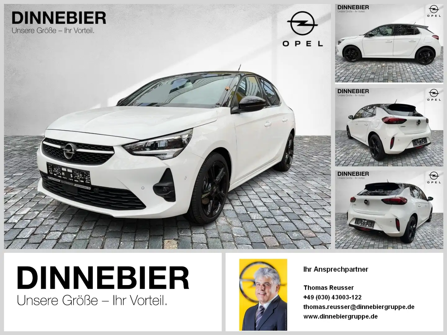 Opel Corsa Ultimate 1.2 Direct CAM LED TWA Alcant. Weiß - 1
