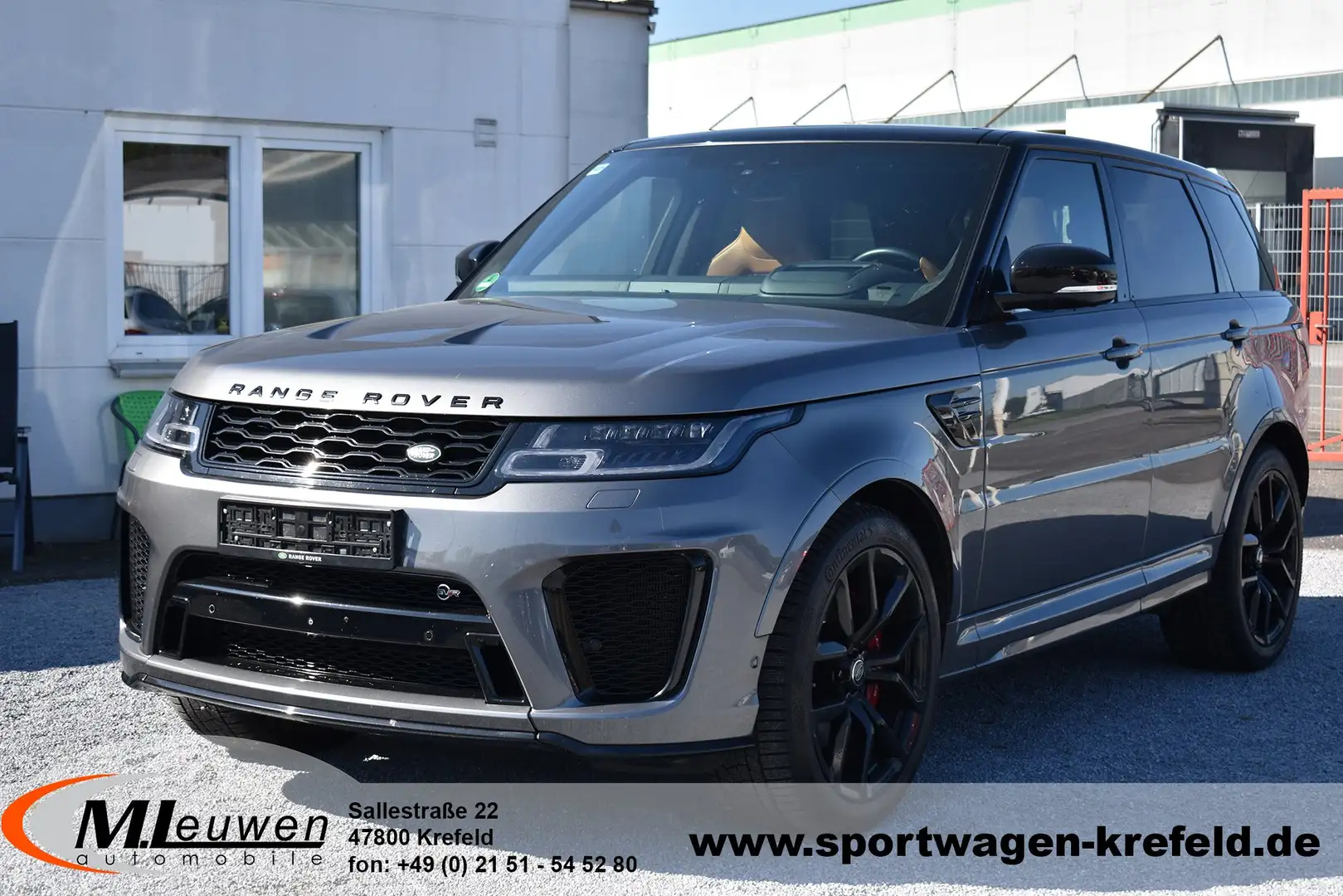 Land Rover Range Rover Sport P575 5.0 V8 SVR *PANO*HUD*VC*AHK*STANDHEIZUNG* Grijs - 1