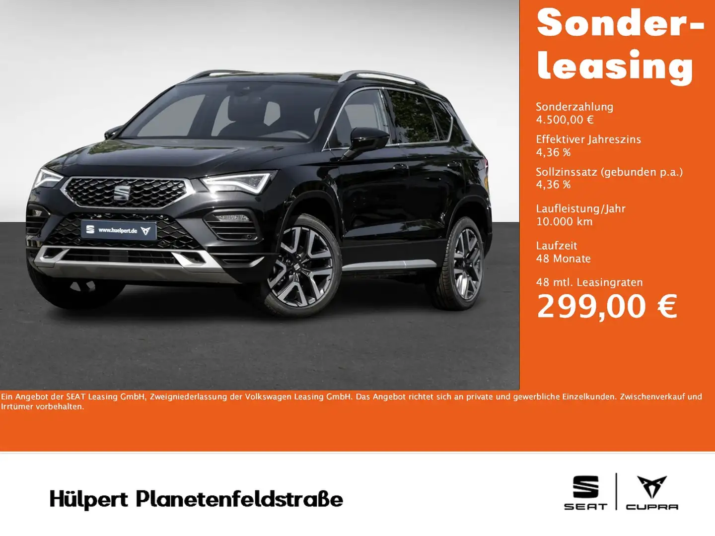 SEAT Ateca 1.5 XPERIENCE DSG PANO NAV ACC SHZ 18LM Negro - 1