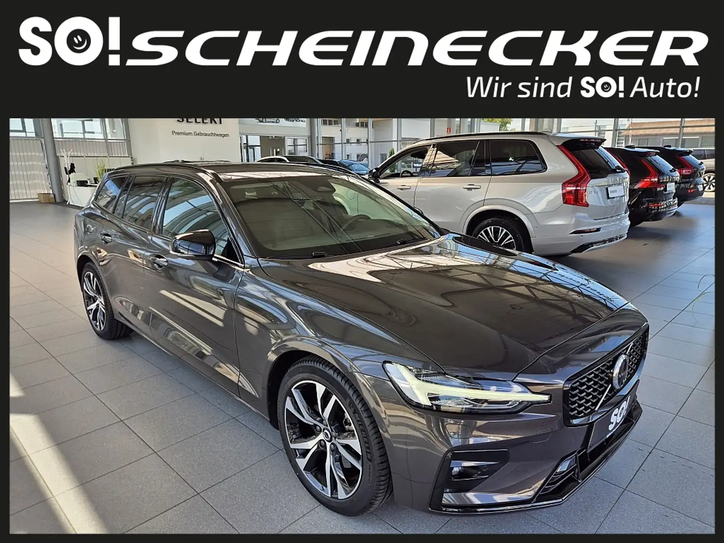 Volvo V60 B4 (P) Plus Dark Geartronic Szary - 1