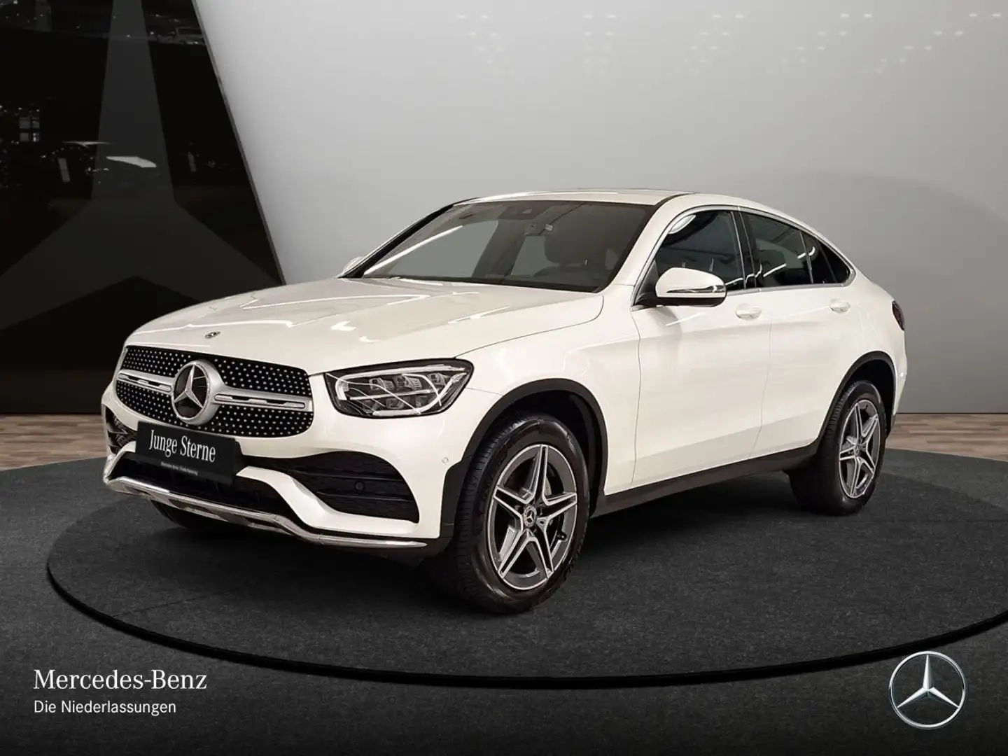 Mercedes-Benz GLC 300 de Coupé 4M AMG+LED+KAMERA+SPUR+TOTW+9G Weiß - 2