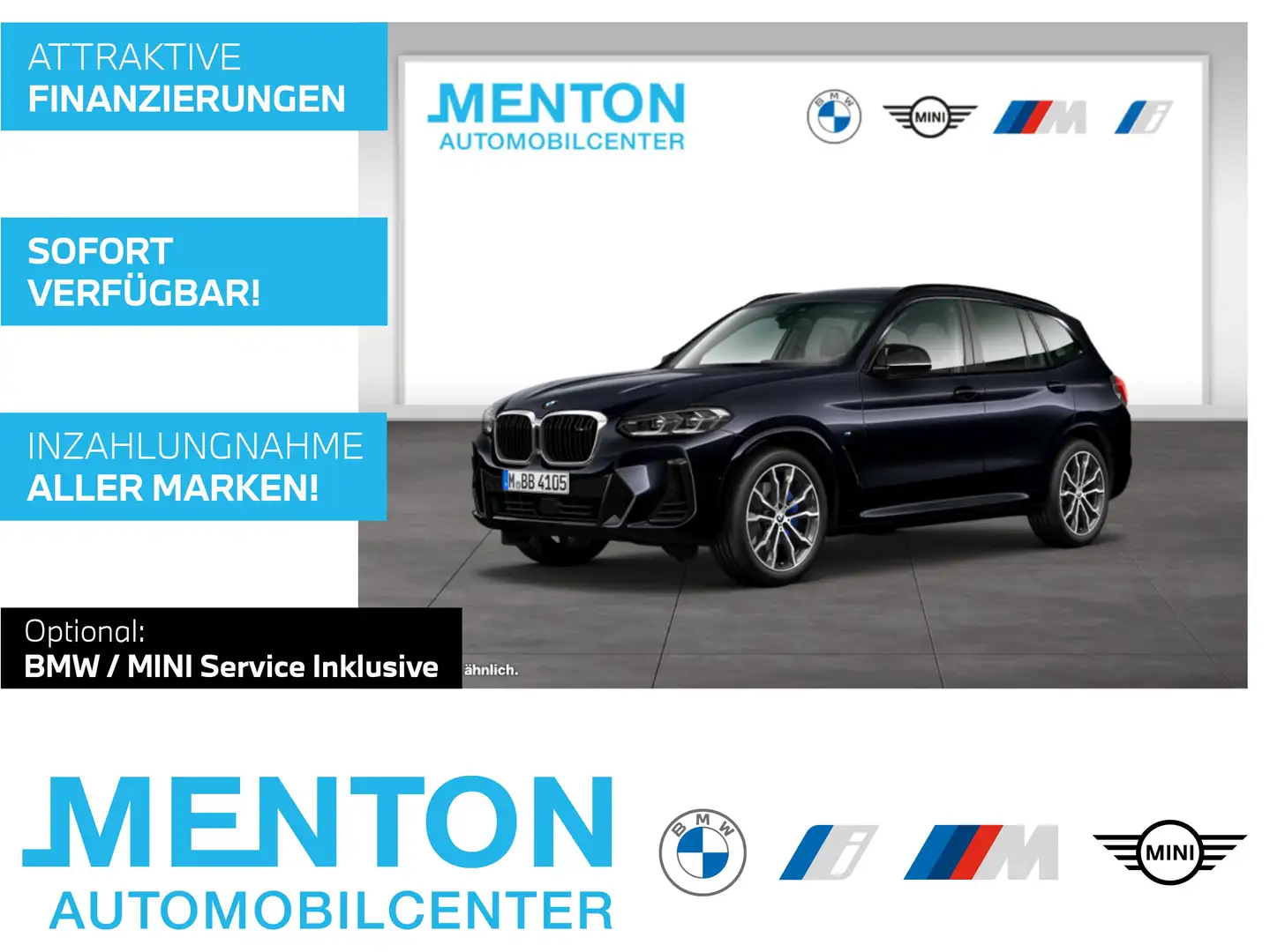 BMW X3 M 40d 20"/M Sportpaket/RFK/Standhzg./LCProf. Schwarz - 1