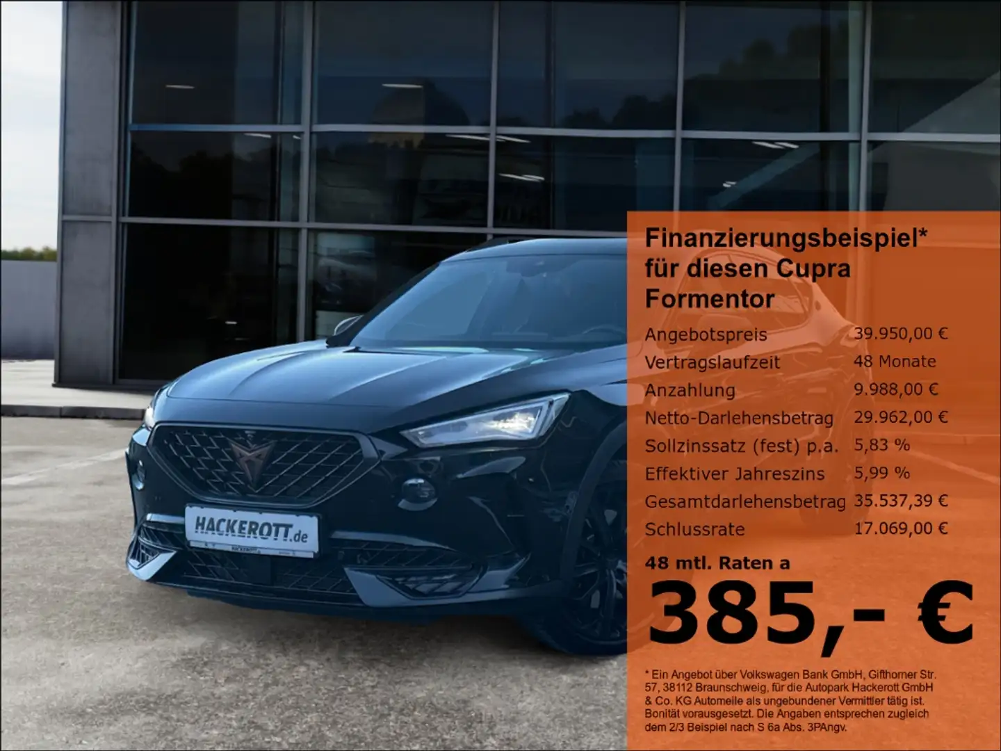 CUPRA Formentor VZ Tribe Edition 1.4 e-Hybrid Navi Matrix-LED 360° Schwarz - 1