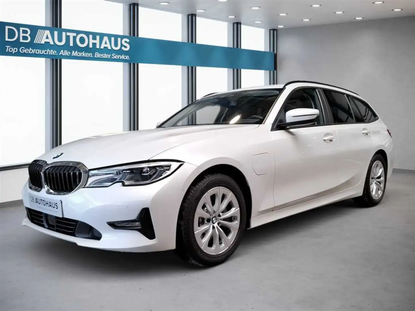 BMW 330 e Touring Advantage Steptronic Weiß - 1