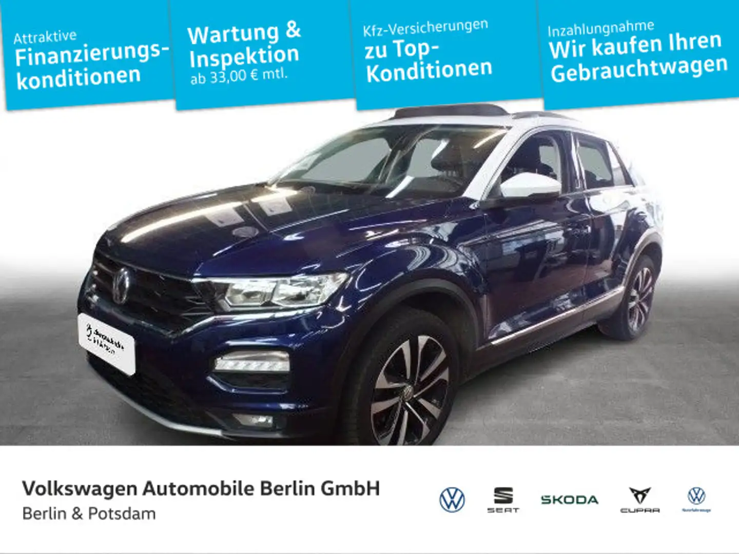 Volkswagen T-Roc 1.5 TSI DSG United Pano Keyless Kamera Nav Blau - 1