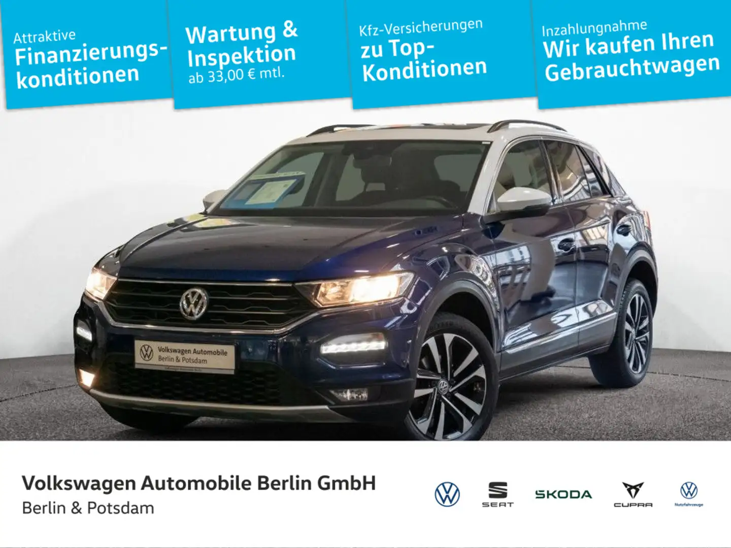 Volkswagen T-Roc 1.5 TSI DSG United Pano Keyless Kamera Nav Blau - 1