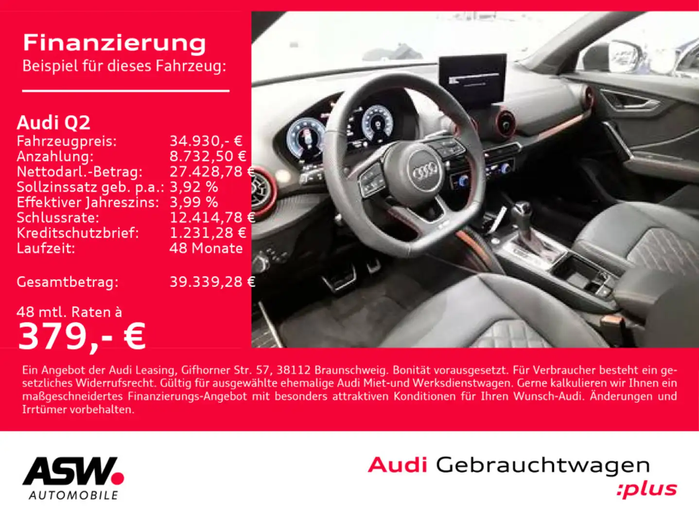 Audi Q2 S line 35TFSI Stroni MATRIX AHK STANDHZ SONOS Grau - 1