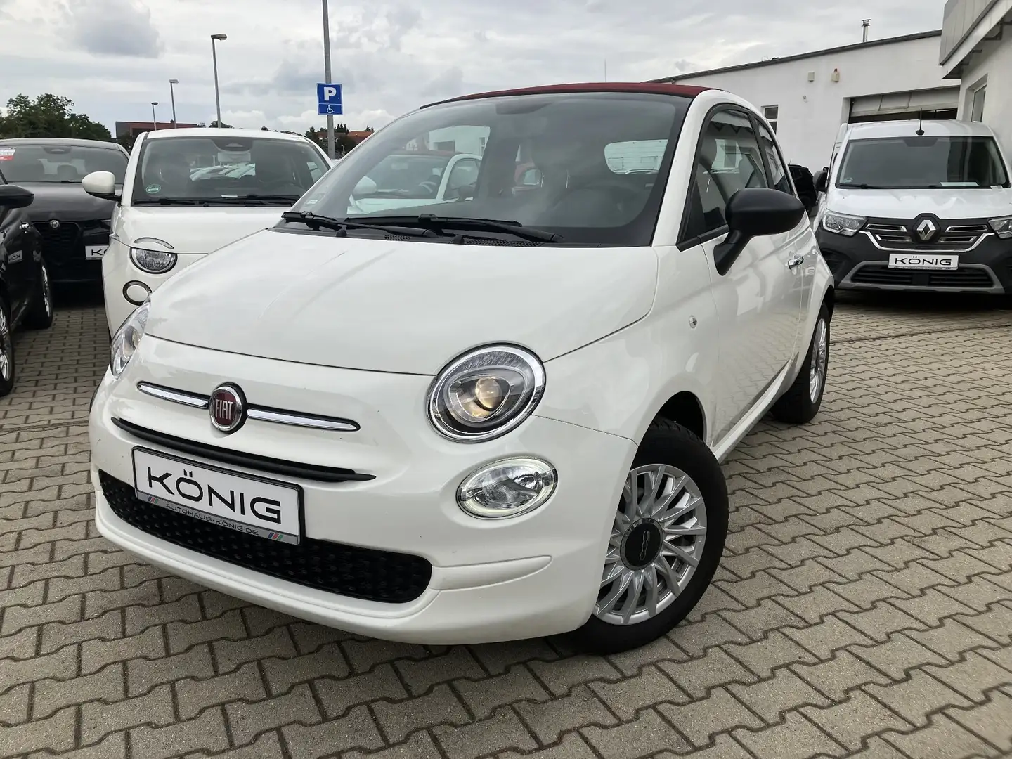 Fiat 500C Cabrio 1.0 Klima*Carplay* Weiß - 1