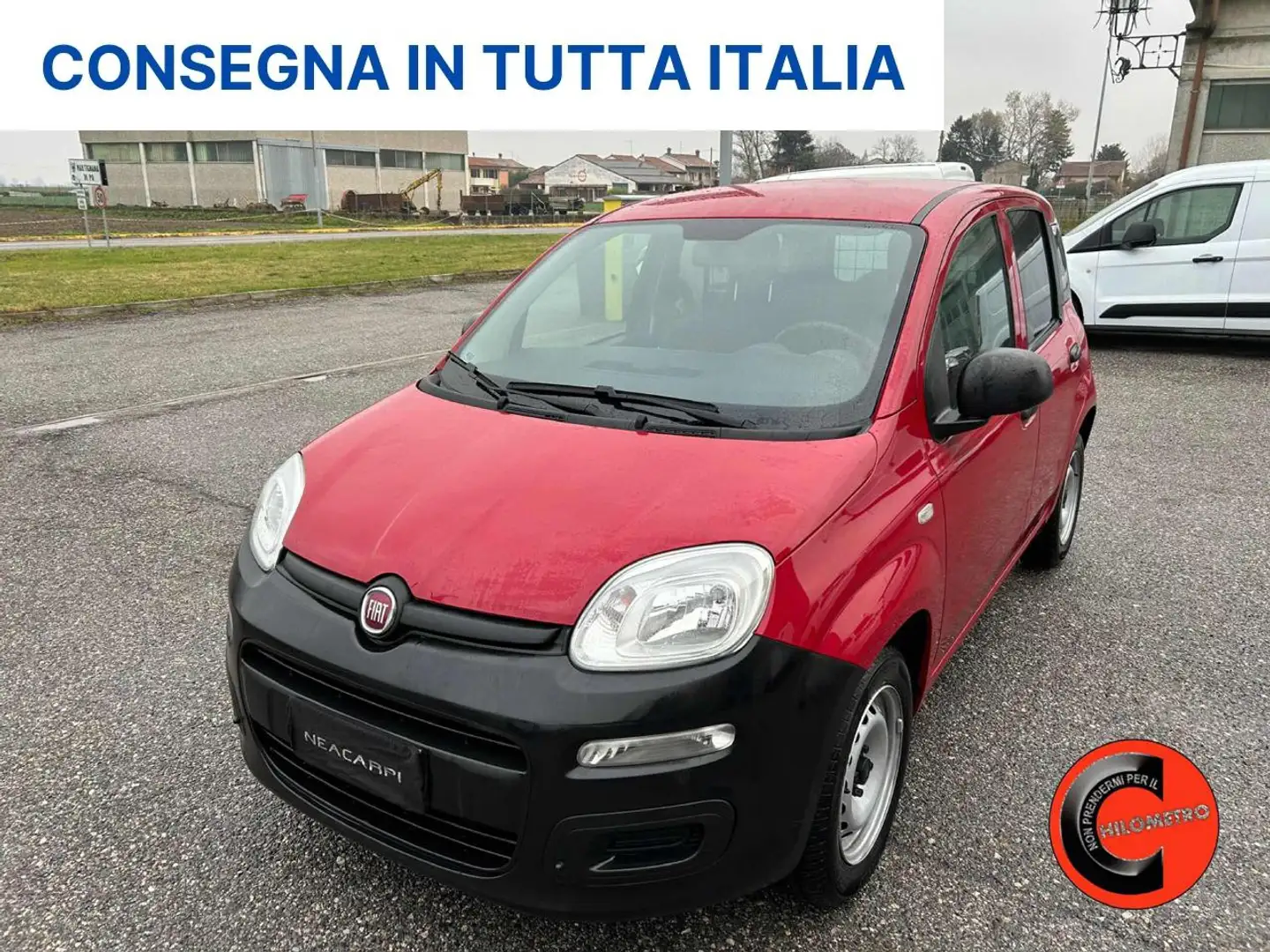 Fiat Panda 1.3 MJT  POP 2 POSTI VAN N1 AUTOCARRO-CLIMA- Rood - 1