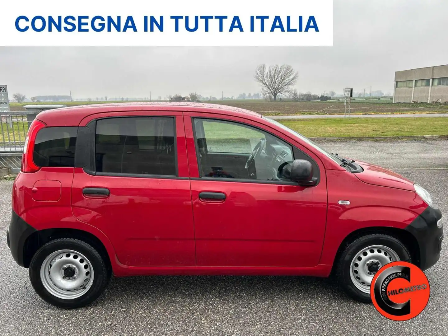 Fiat Panda 1.3 MJT  POP 2 POSTI VAN N1 AUTOCARRO-CLIMA- Rood - 2