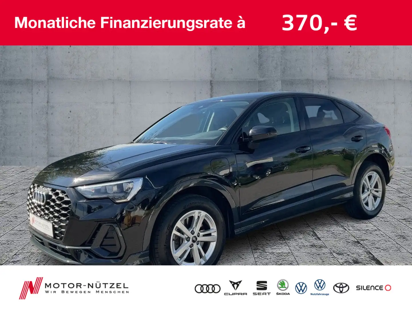 Audi Q3 45 TFSI e S-TR 2xPDC+SHZ+DAB+LM Zwart - 1