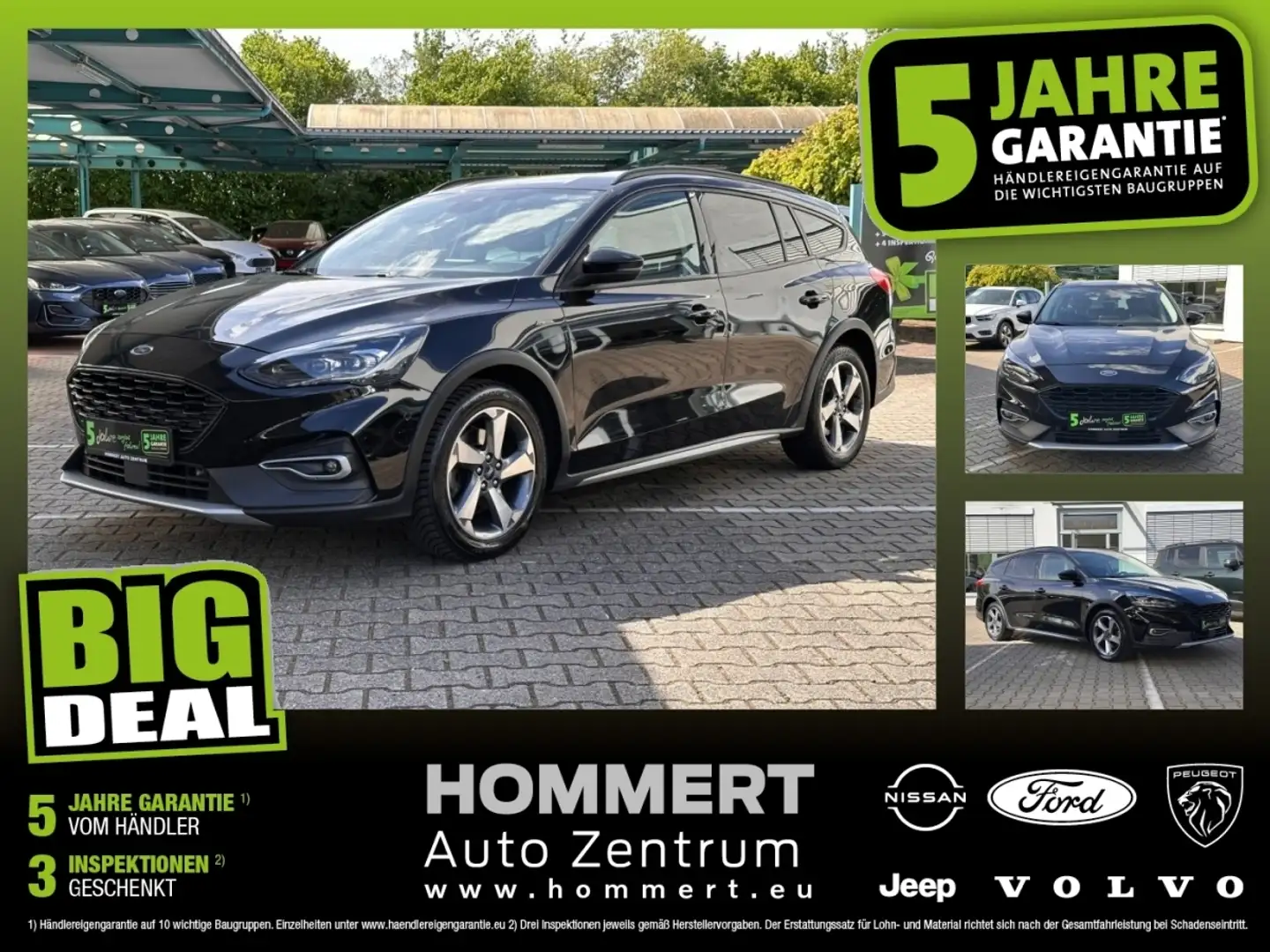 Ford Focus Turnier 1.0 EcoBoost Active *AHK*ACC*Navi* Schwarz - 1
