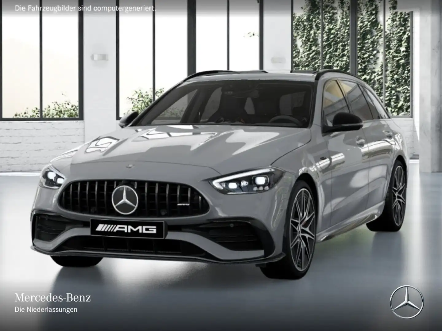 Mercedes-Benz C 43 AMG C 43 4M T-Modell NIGHT+DRIVERS+PANO+360+BURMESTER Grau - 2