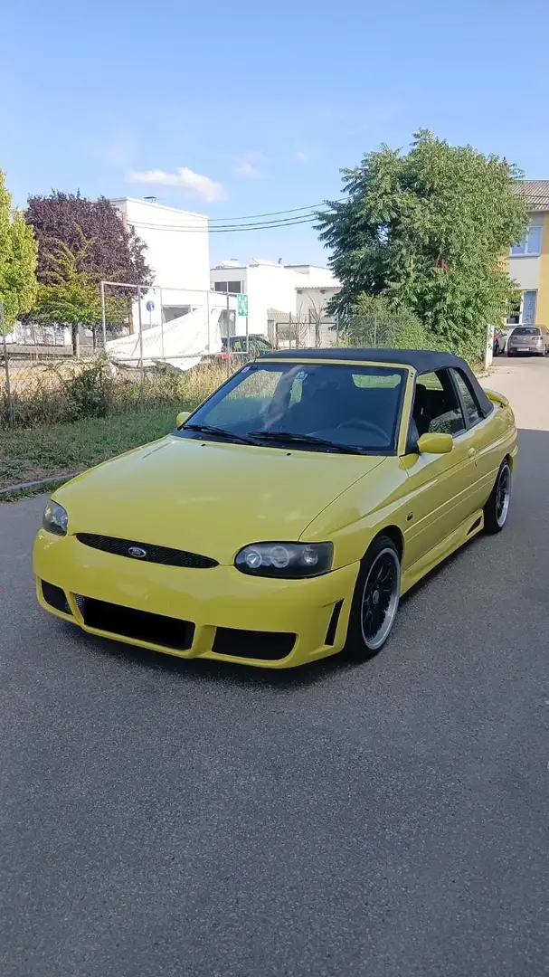 Ford Escort Cabrio voll Tunning Gelb - 1