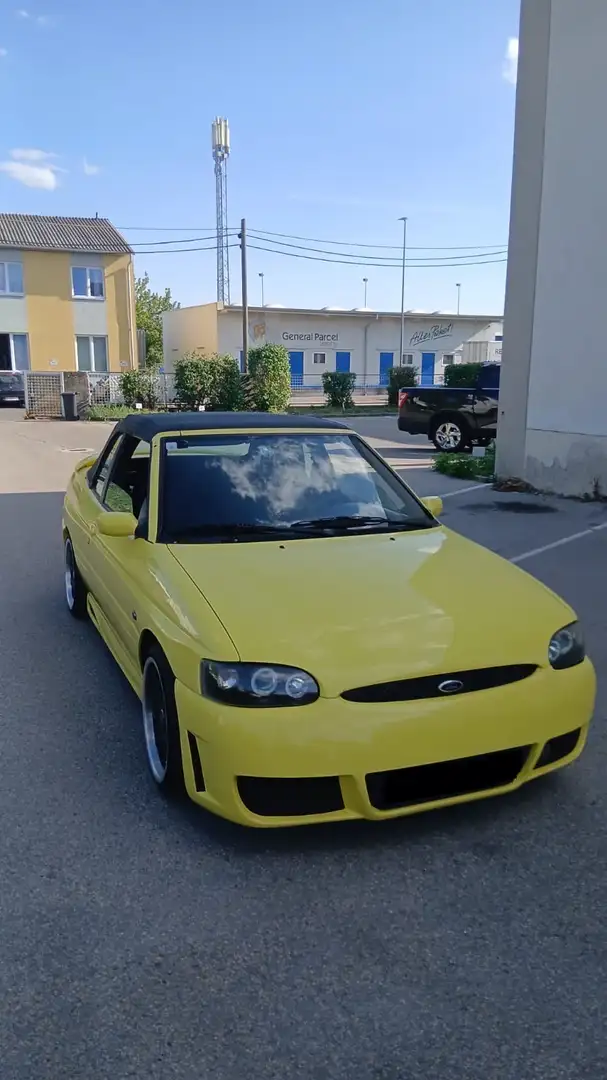 Ford Escort Cabrio voll Tunning Gelb - 2
