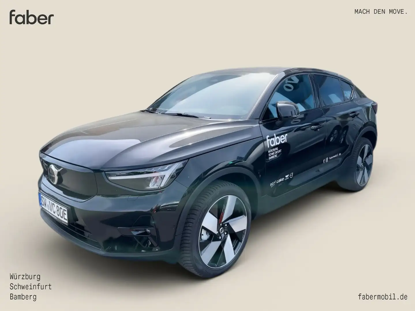 Volvo C40 Ultimate 2WD Recharge Pure Electric Noir - 2