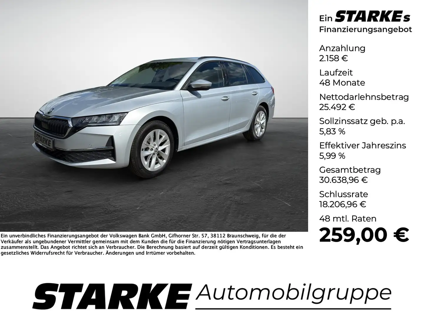 Skoda Octavia Combi 1.5 TSI mHEV DSG Selection Silber - 1