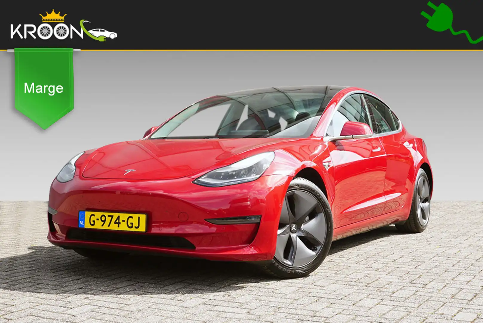 Tesla Model 3 Long Range AWD 75kWh SOH 91% Autopilot Rot - 1