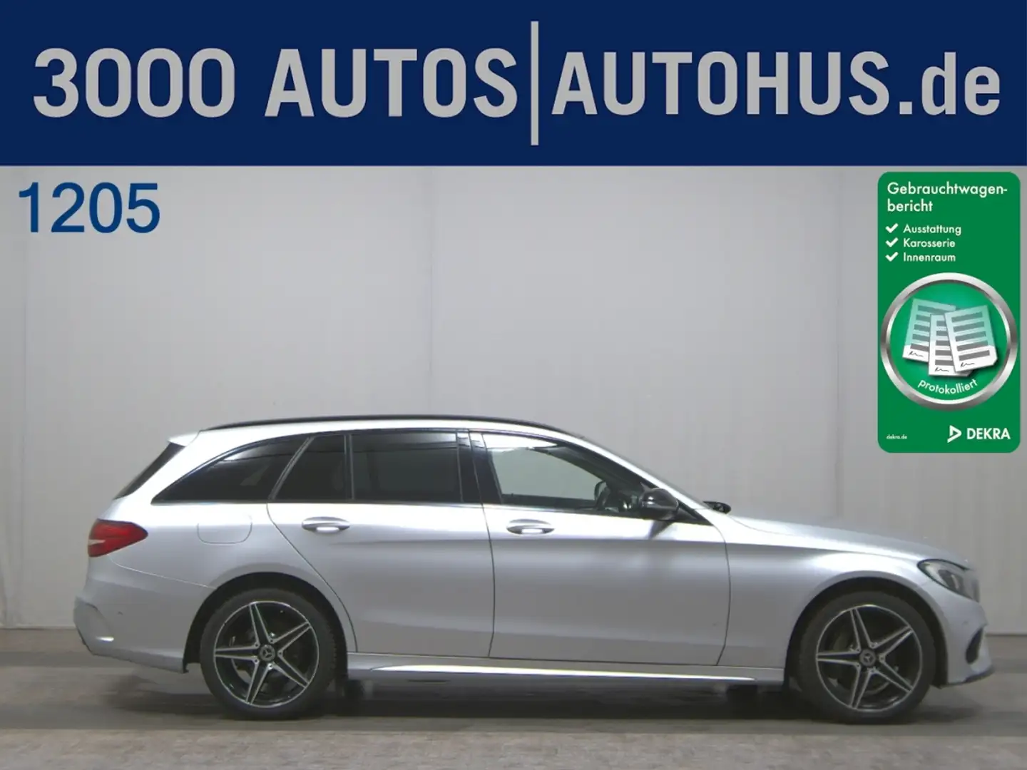 Mercedes-Benz C 200 T d- G AMG Line Navi Night Pano LED RFK Silver - 1