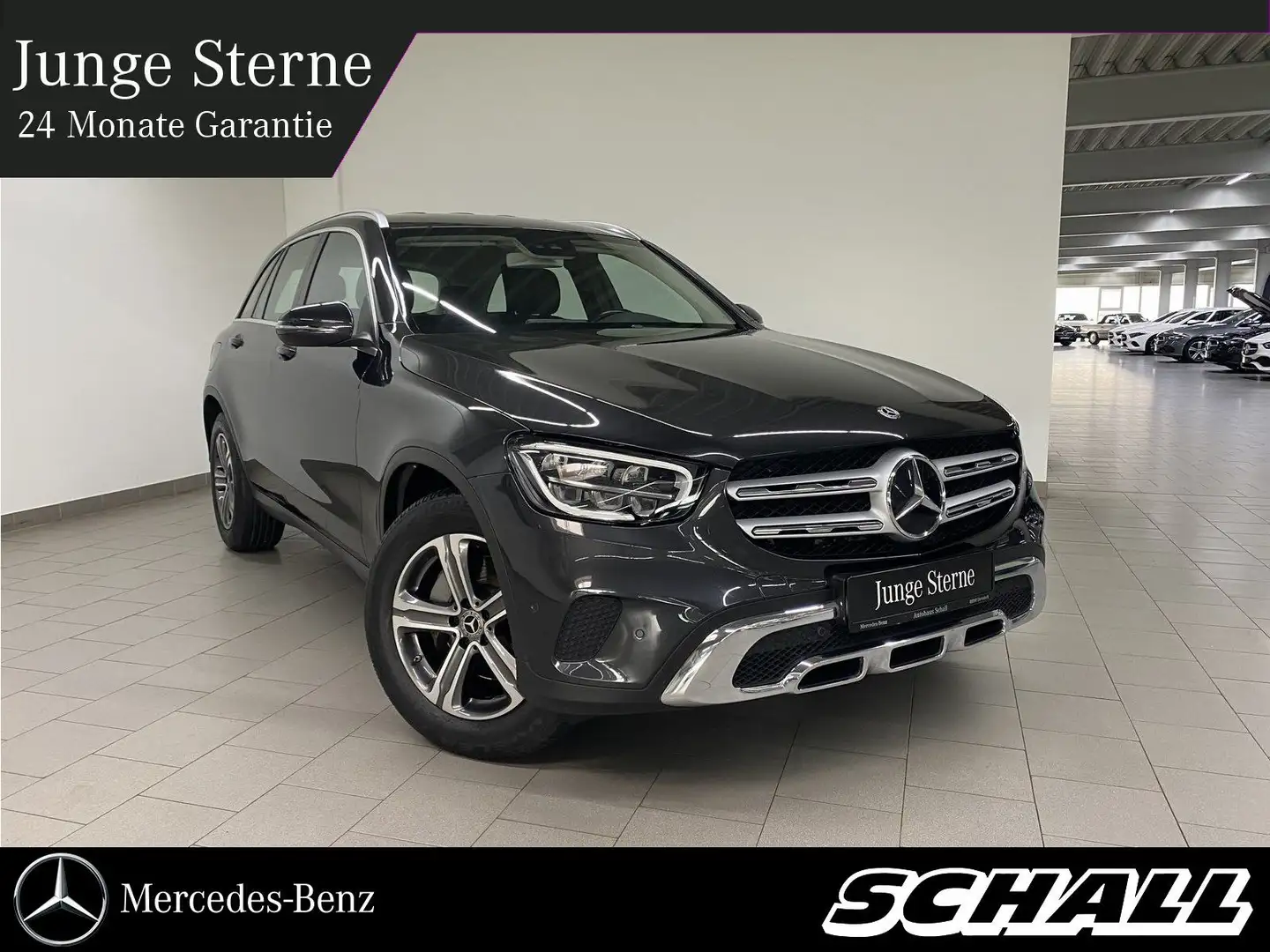 Mercedes-Benz GLC 200 4M EXCL. INT+AHK+LED+MBUX NAV+SPUR+TOTWI Grau - 1