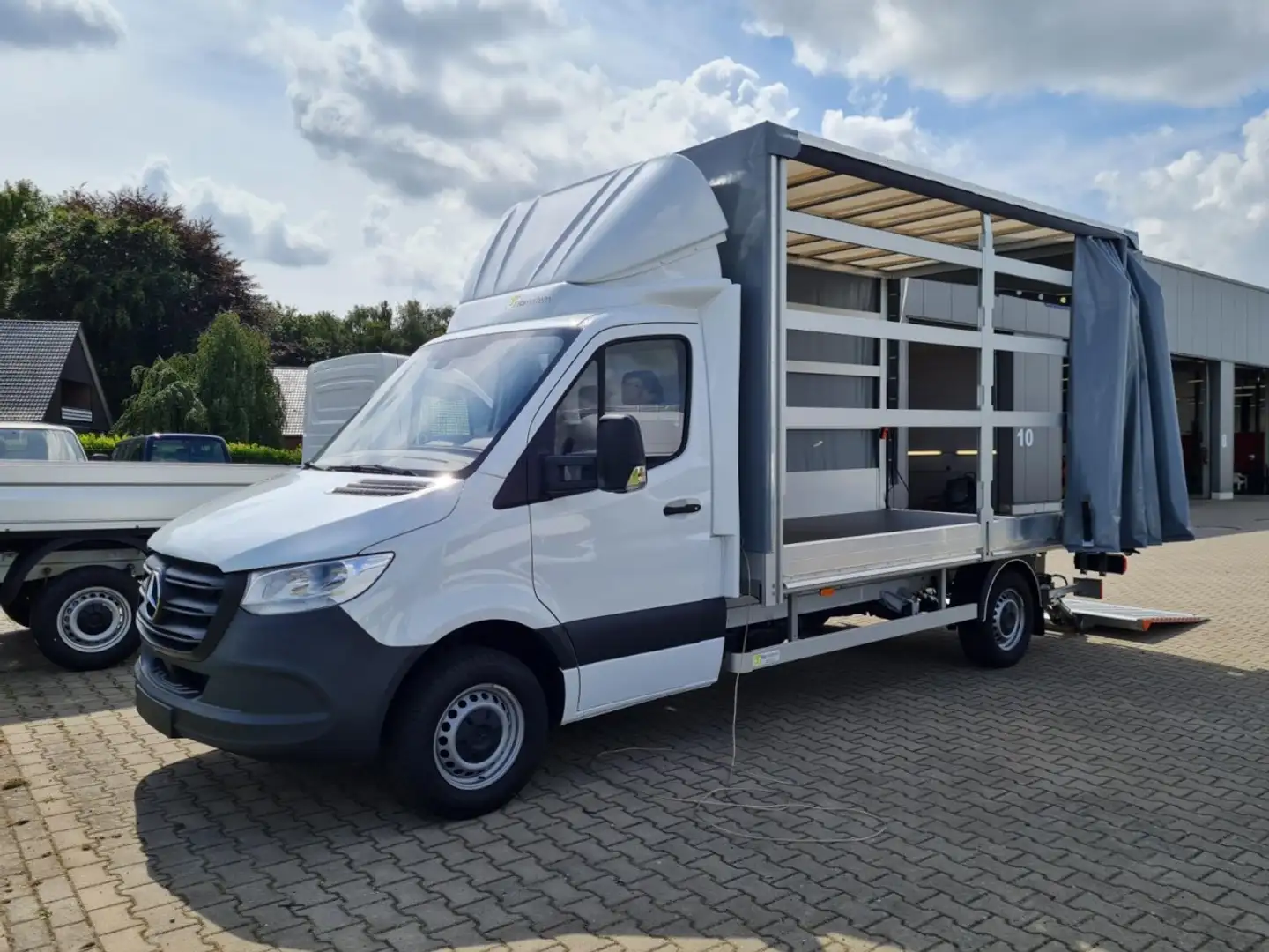 Mercedes-Benz Sprinter 315 RWD Pritsche Schiebe Plane LBW KLIMA Weiß - 2