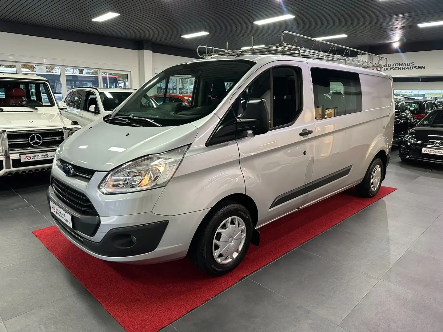 Ford Transit Custom 2.0TDCi 290 L2*6-Sitzer*1.Hand*E6 Gris - 1