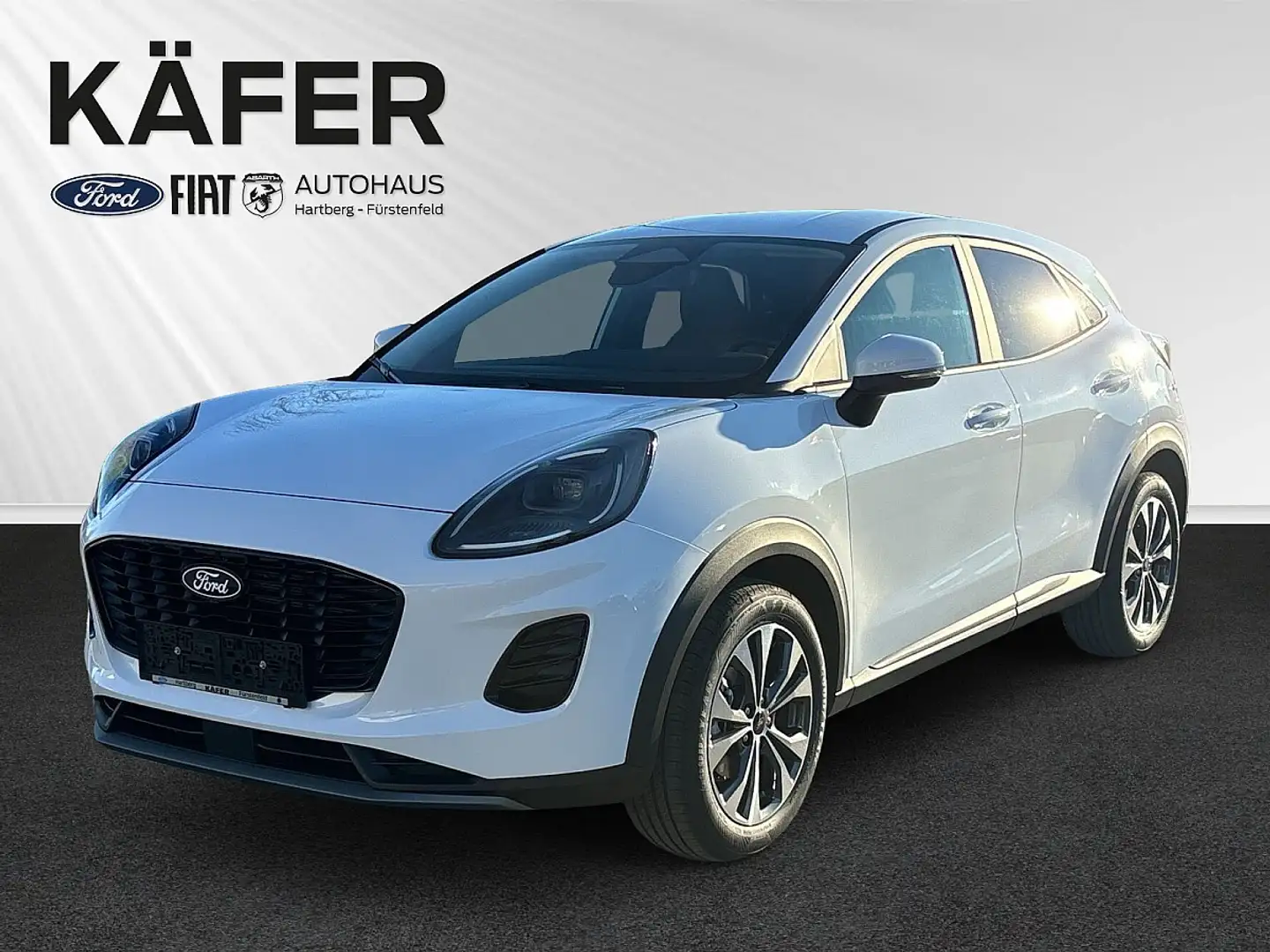 Ford Puma 1,0 EcoBoost Hybrid Titanium Weiß - 1