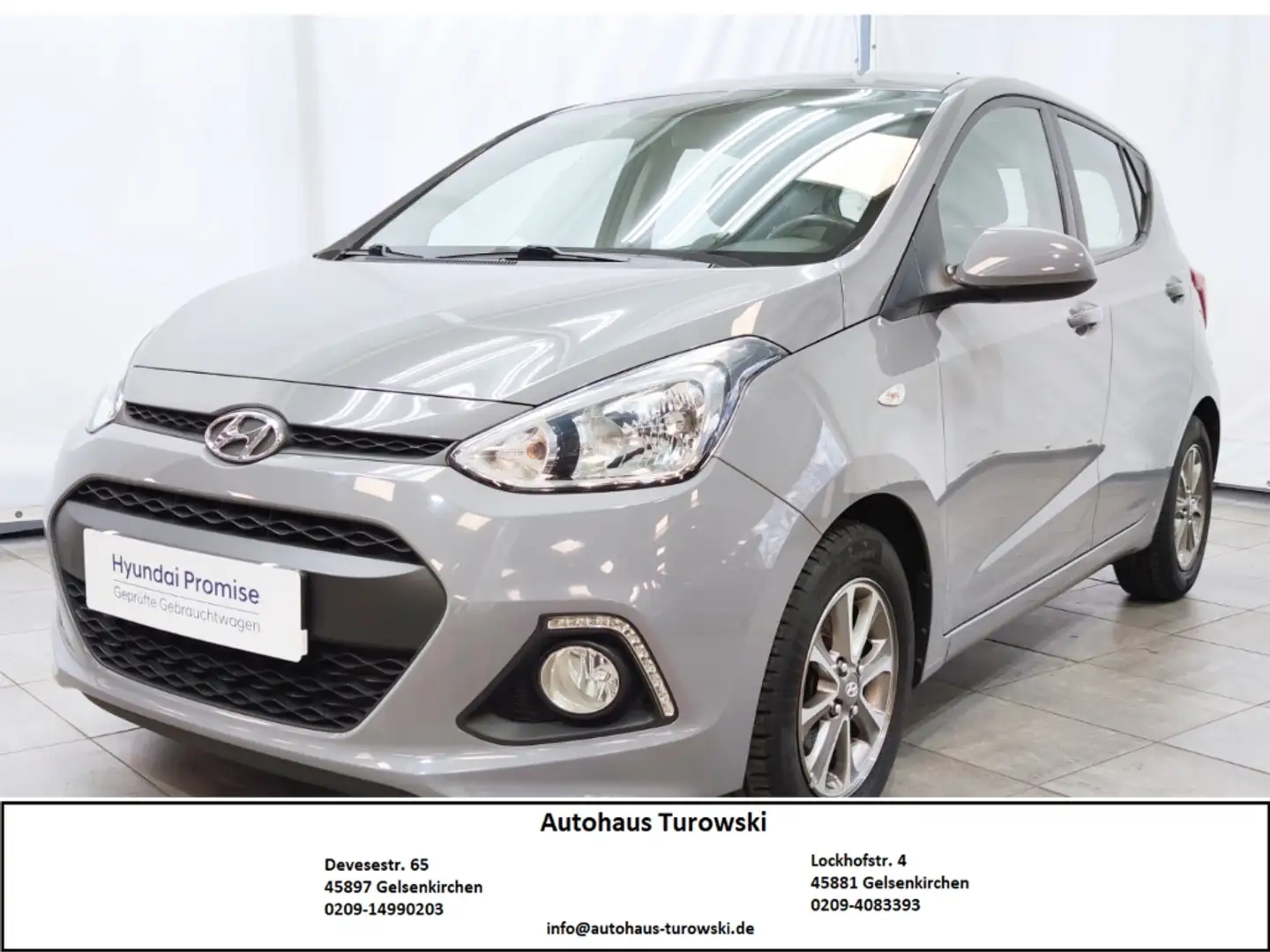 Hyundai i10 Intro Edition 1,0 Klima SHZ Gris - 1