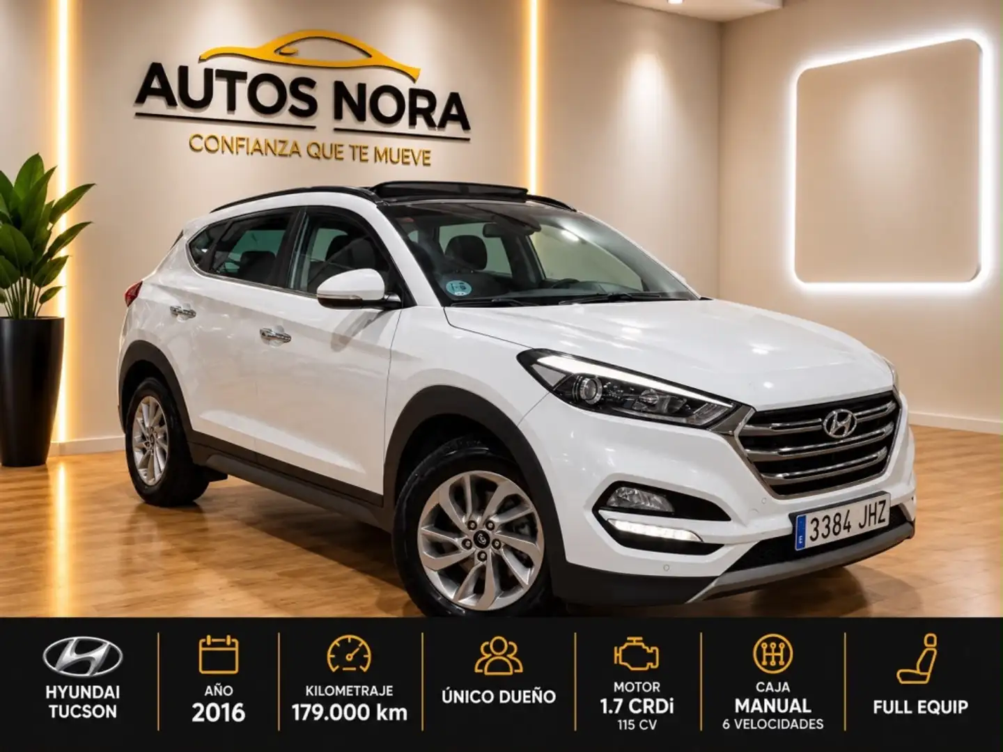 Hyundai TUCSON 1.7CRDI BD Tecno Sky 4x2 Blanco - 2