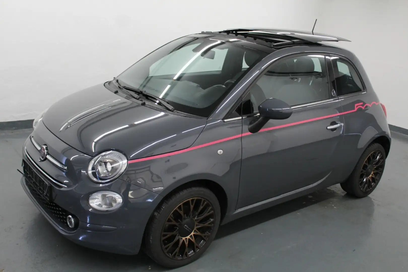 Fiat 500 1.2 120th Dualogic+Skydome+Apple+PDC! Gris - 1