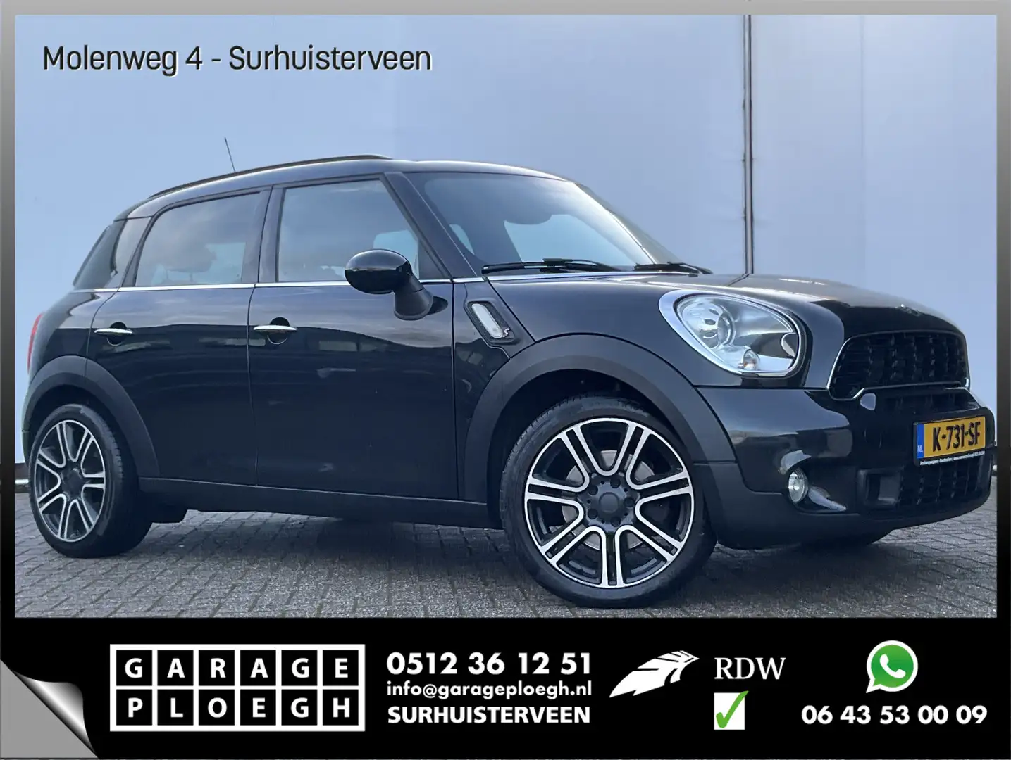 MINI Cooper S Countryman Mini 1.6 Automaat FullNavi Leer Stoelverwarming Noir - 1