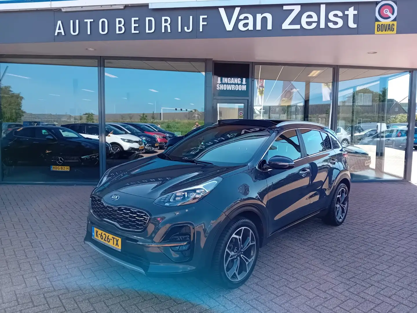 Kia Sportage 1.6 T-GDI GT-Line Automaat, Airco(automatisch),Pan Grijs - 1