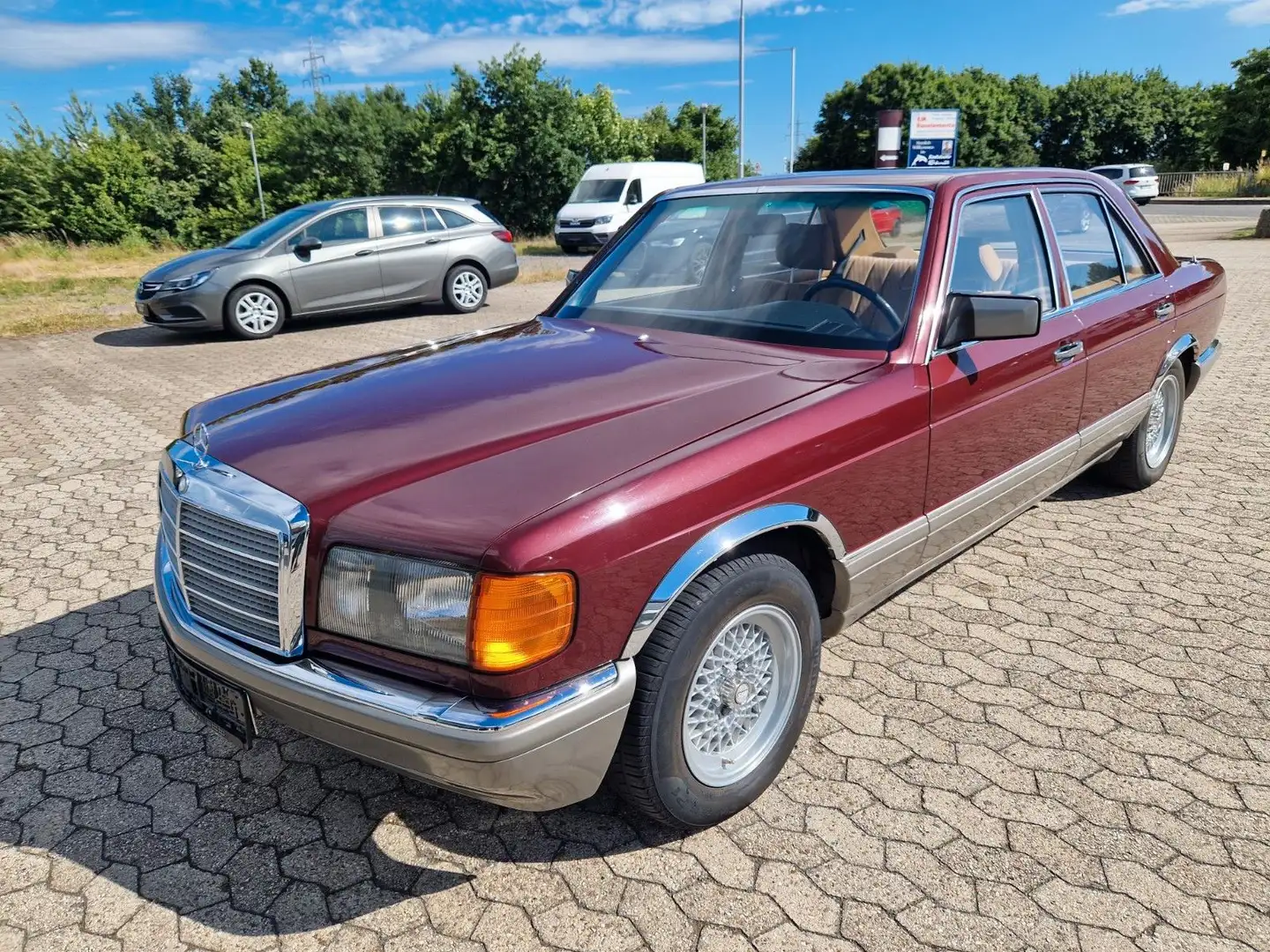 Mercedes-Benz S 260 ( 126 )  AHK - TÜV NEU - H KENNZEICHEN Rouge - 1