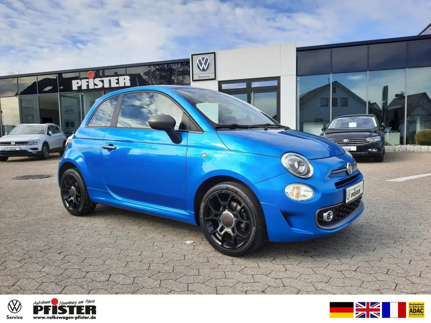 Fiat 500 Klimaautomatik Bluetooth Einparkhilfe S Klima Bleu - 1