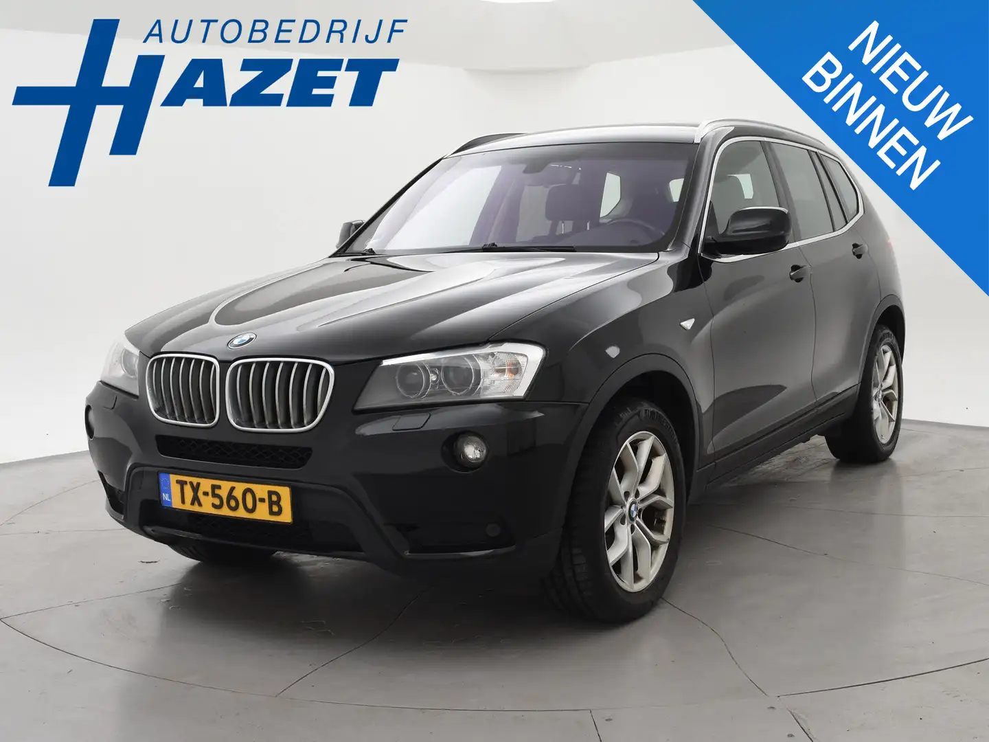 BMW X3 XDRIVE 20D 184 PK AUT. + XENON | NAVIGATIE PRO | Z Zwart - 1