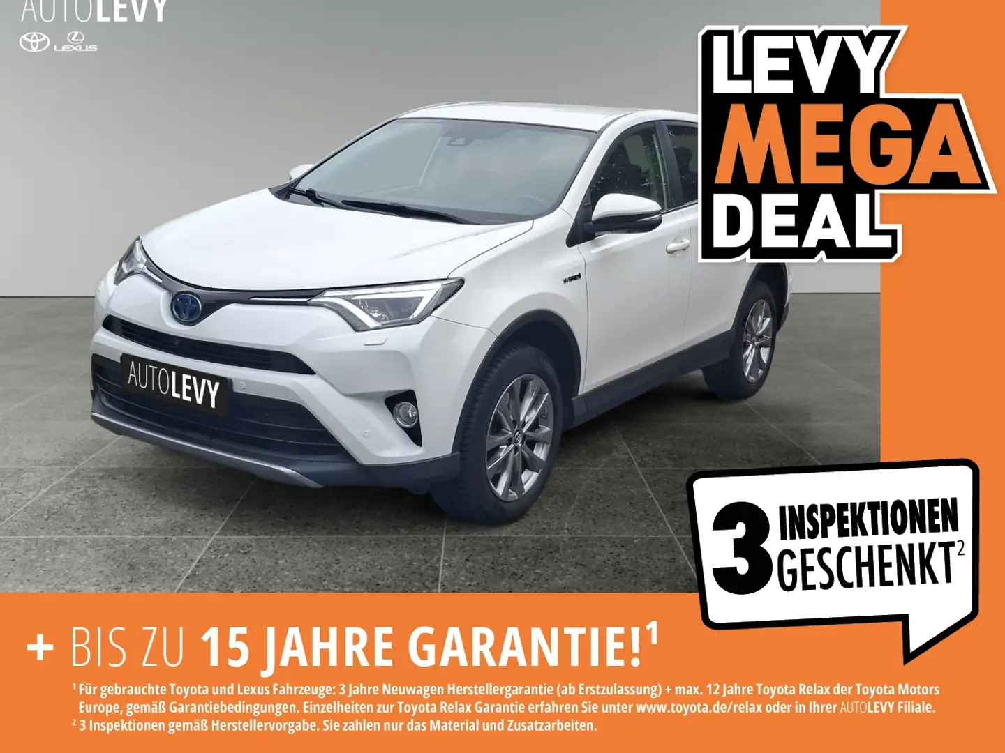Toyota RAV 4 RAV4 2.5 Hybrid Team D *LHZ*SHZ* Weiß - 1