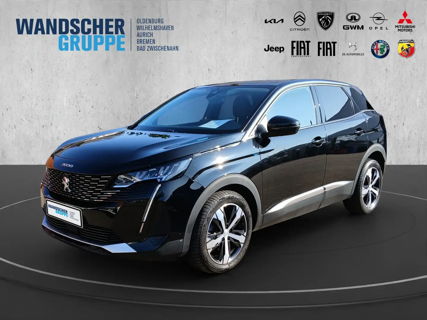 Peugeot 3008 Allure Pack 1.2 PureTech 130 +Navi+Kam.+SHZ Schwarz - 1