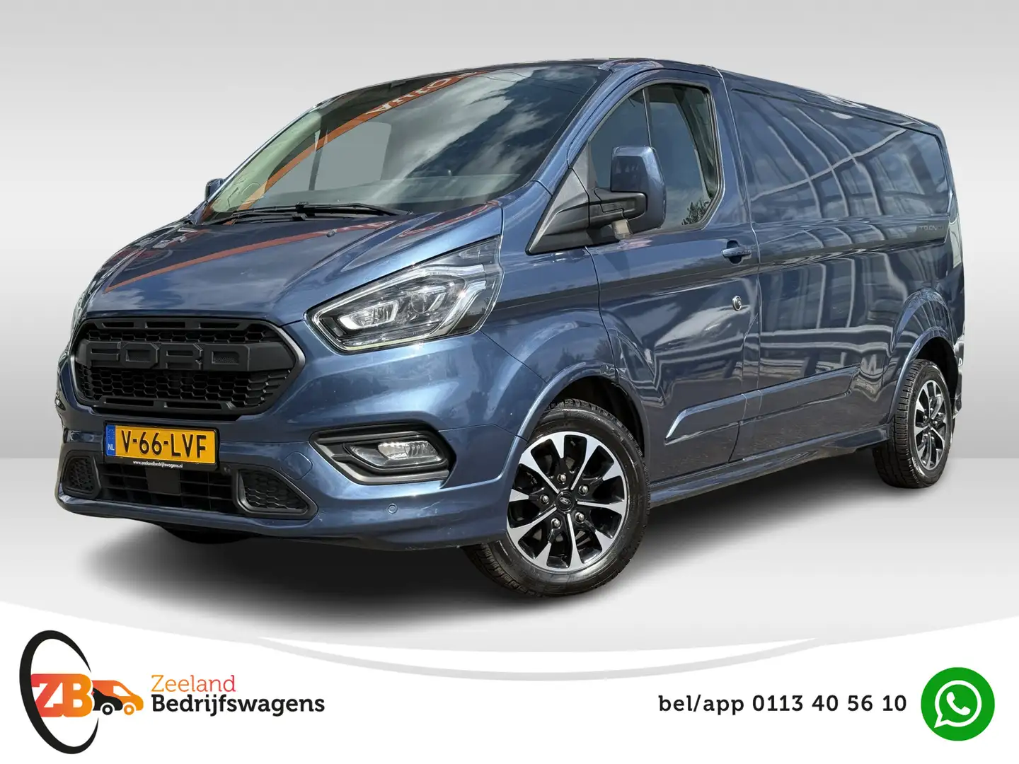 Ford Transit Custom 320 2.0 TDCI L2H1 Sport | 1e Eig | Carplay | Camer Blauw - 1