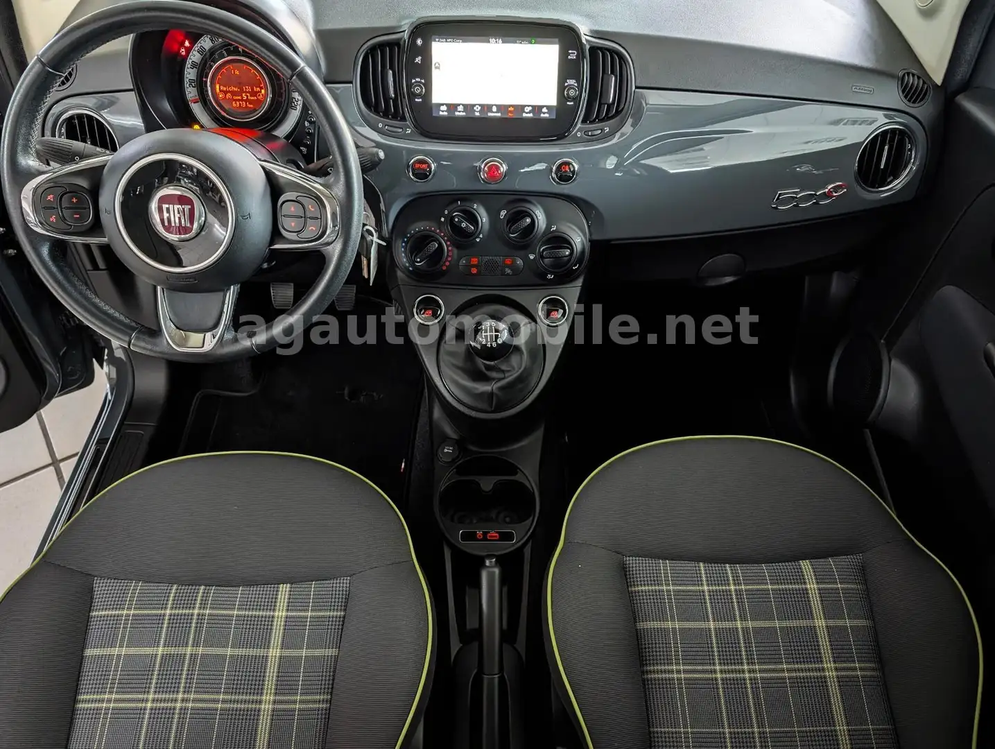 Fiat 500 S Cabrio Lounge 105PS Navi Klima Euro6 Gris - 2