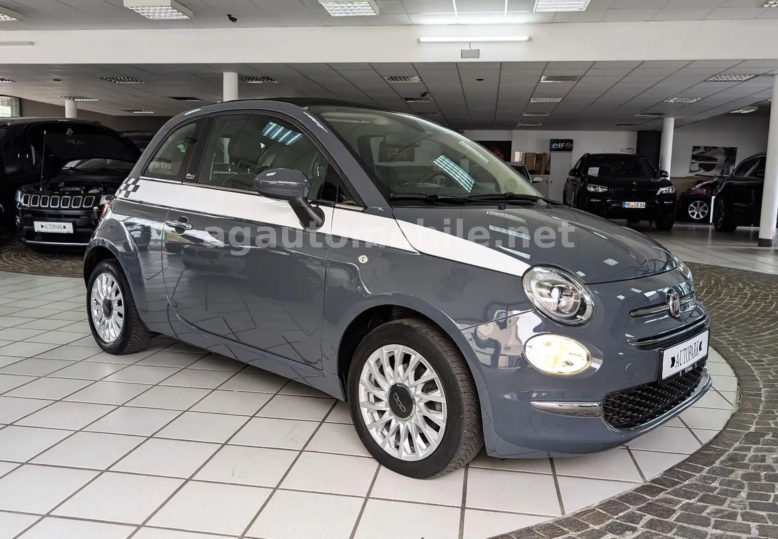 Fiat 500 S Cabrio Lounge 105PS Navi Klima Euro6 Gris - 1