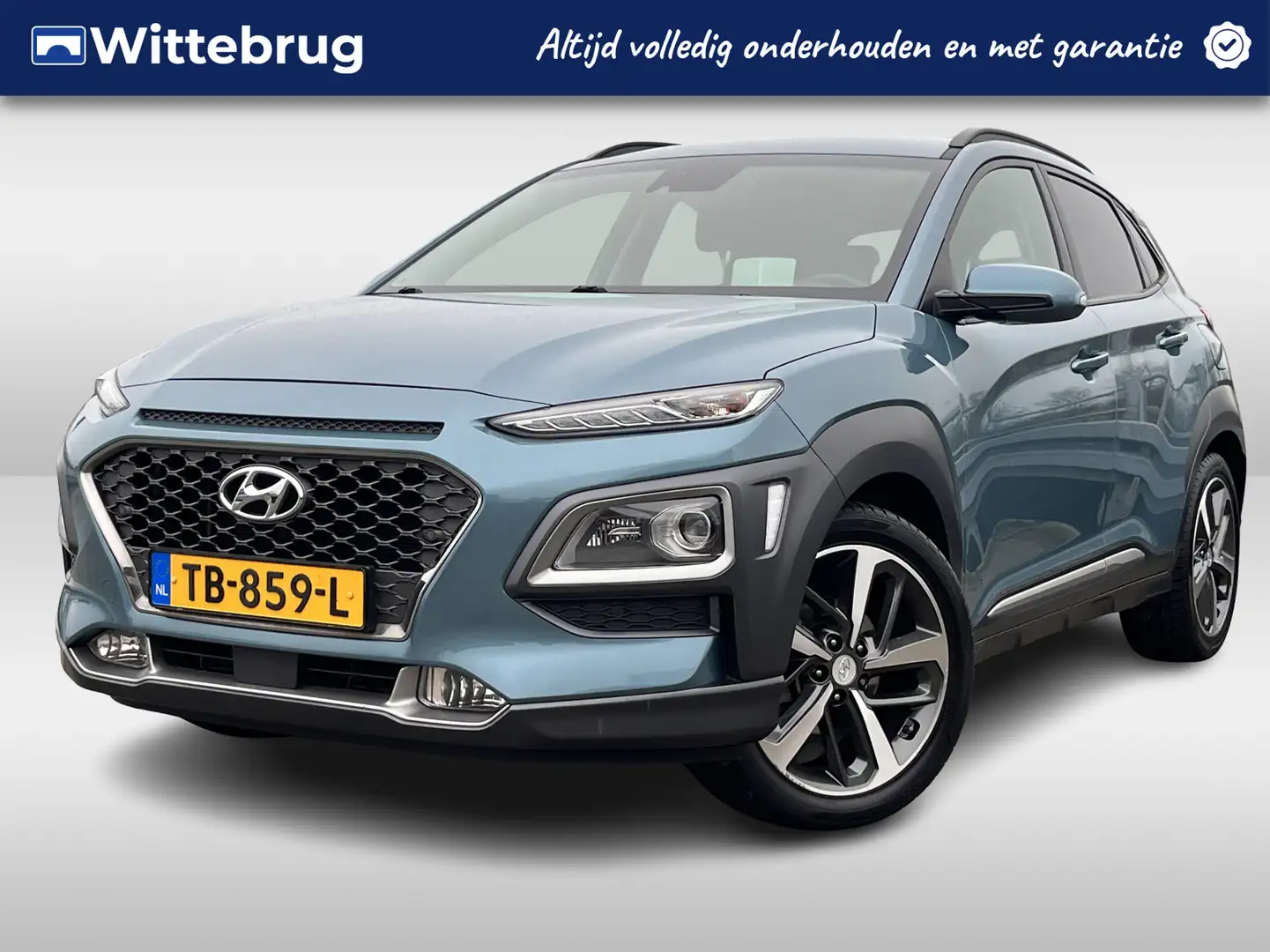 Hyundai KONA 1.0T Premium Luxe uitvoering | Zuinig | Climate Co Blau - 1