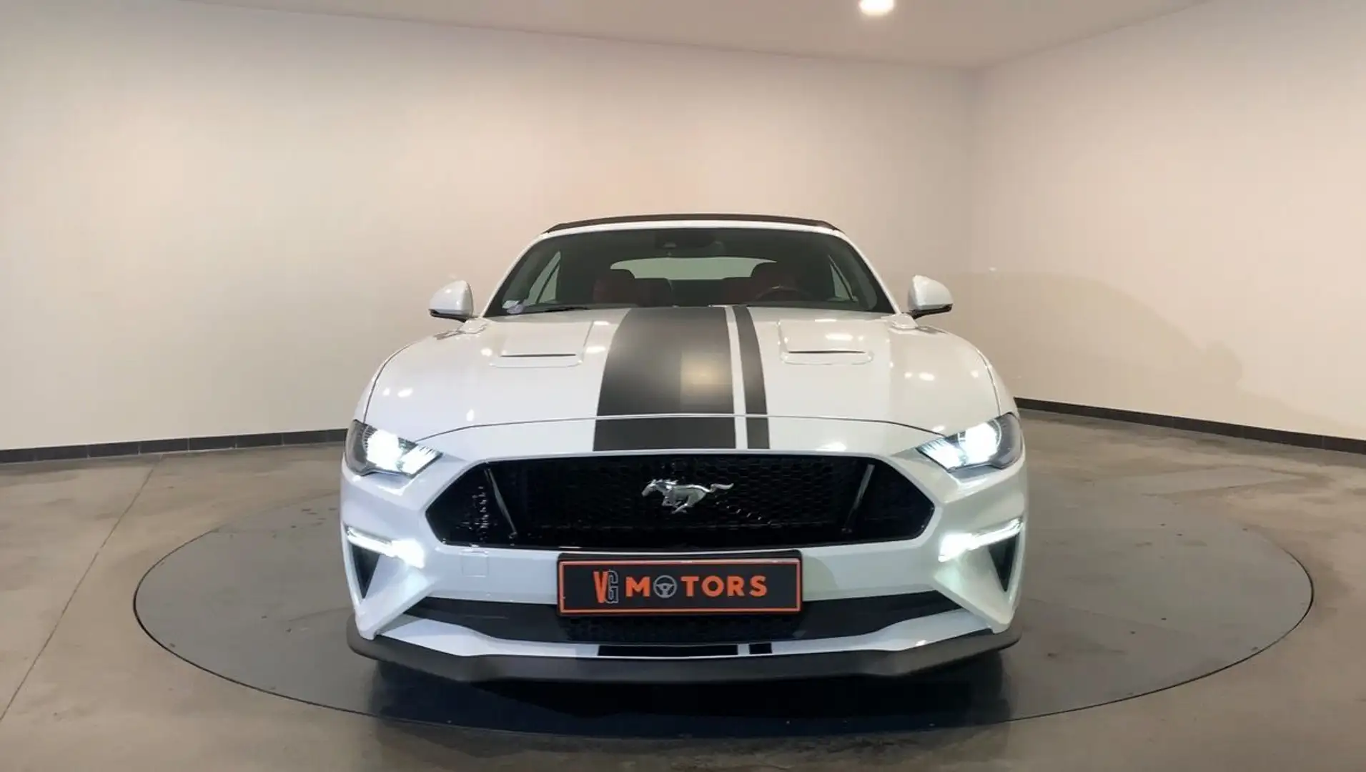 Ford Mustang gt cabriolet 5.0 v8 bva10 Blanc - 2