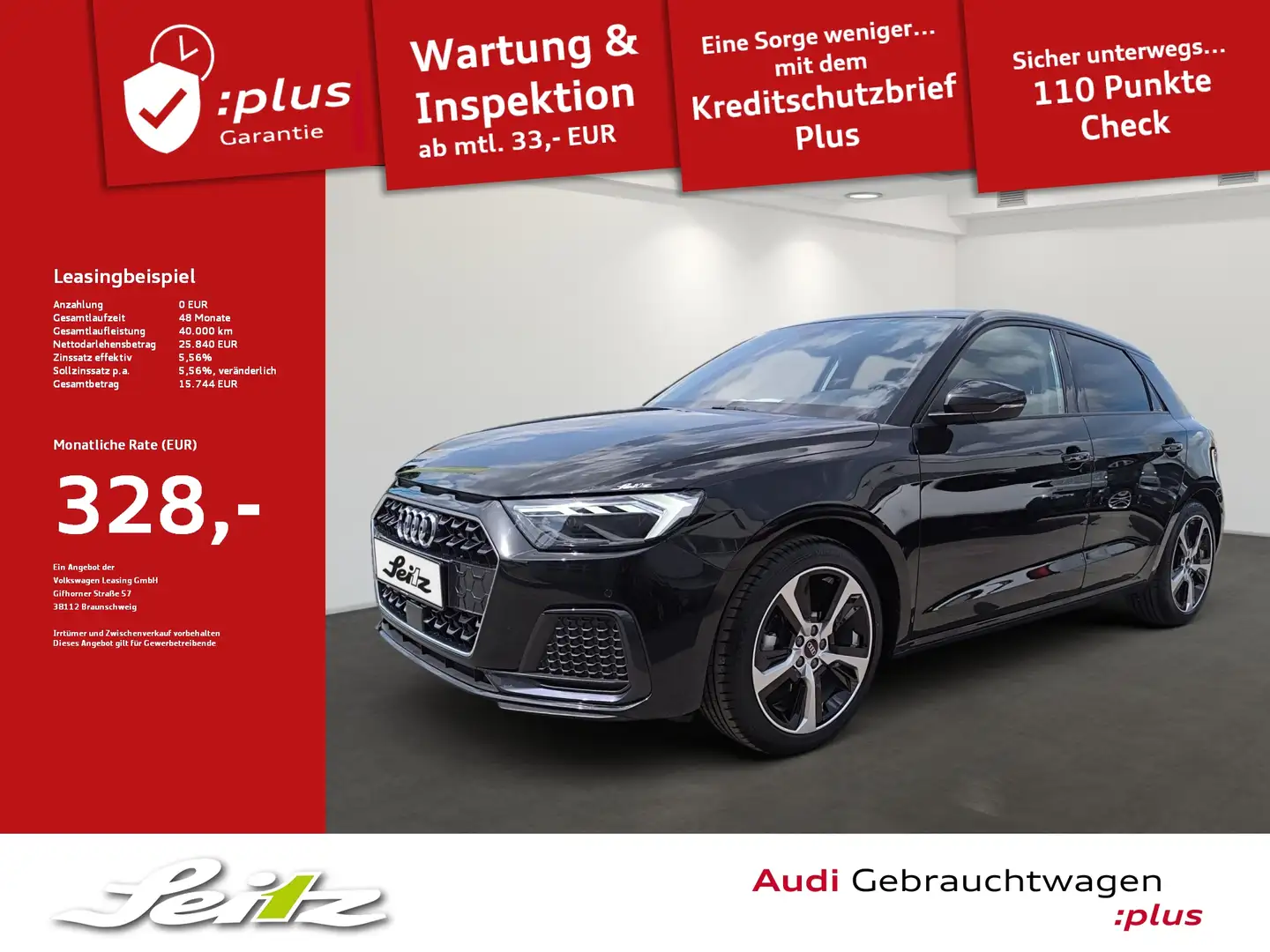 Audi A1 Sportback 30 TFSI advanced *KAMERA*LED*SITZH* Noir - 1