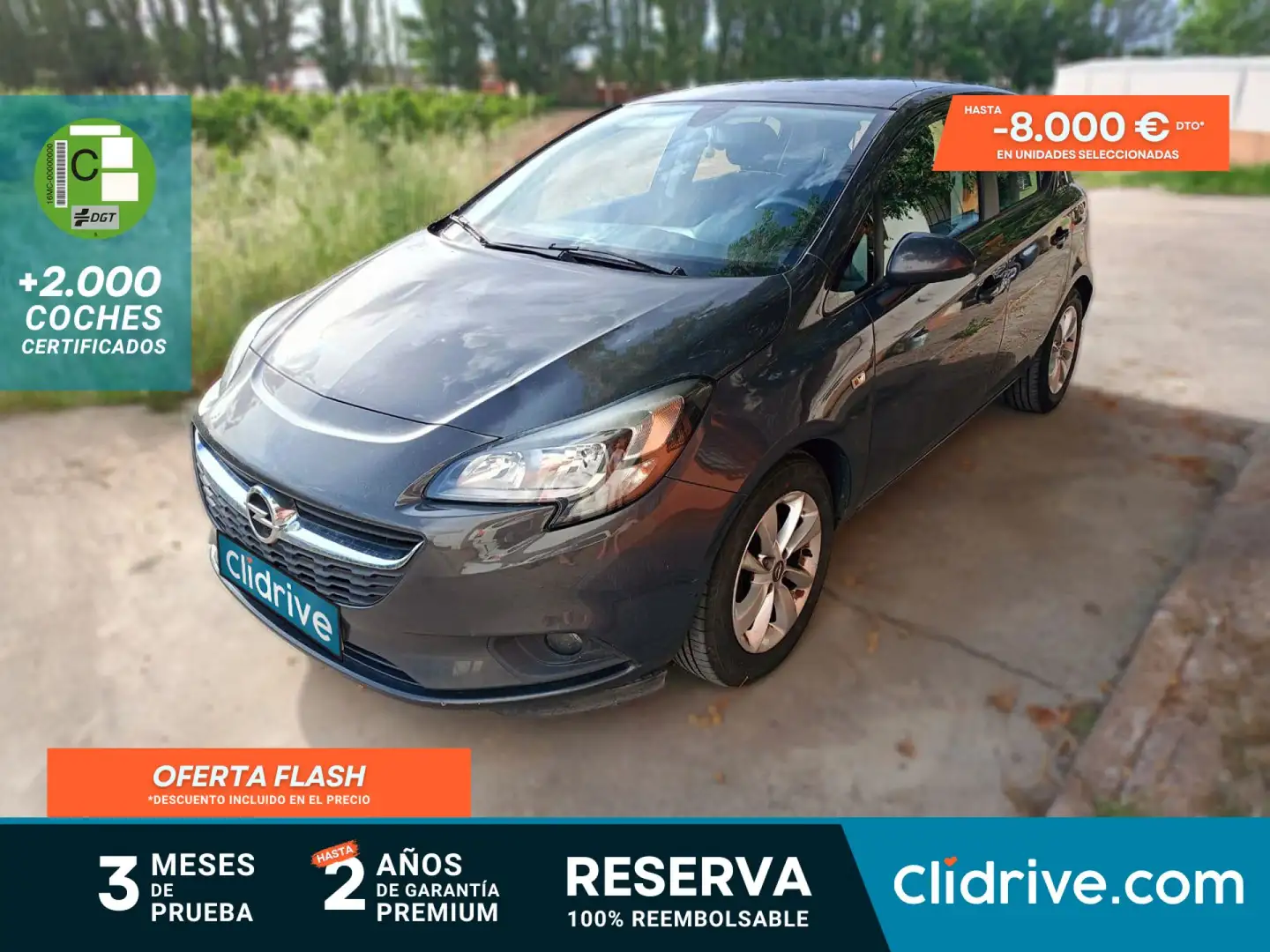 Opel Corsa 1.4 Selective 90 Grey - 1