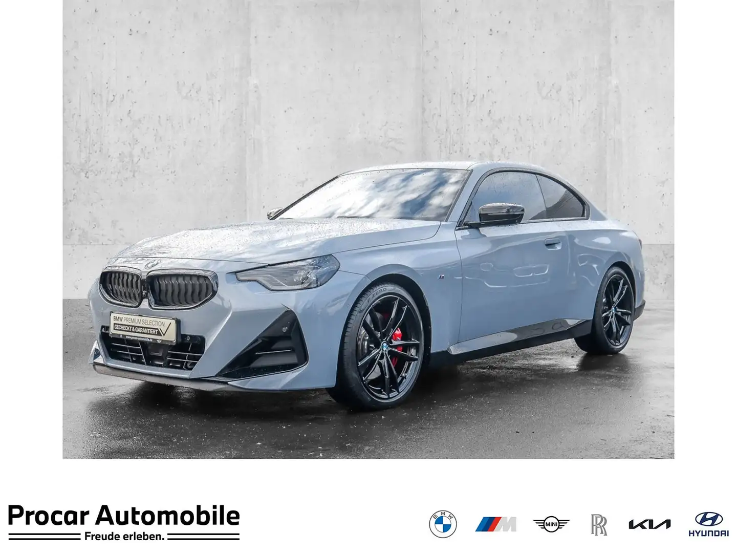 BMW 220 i Coupé M Sport ACC RFK NAVI LED Sound Syst. Grau - 1