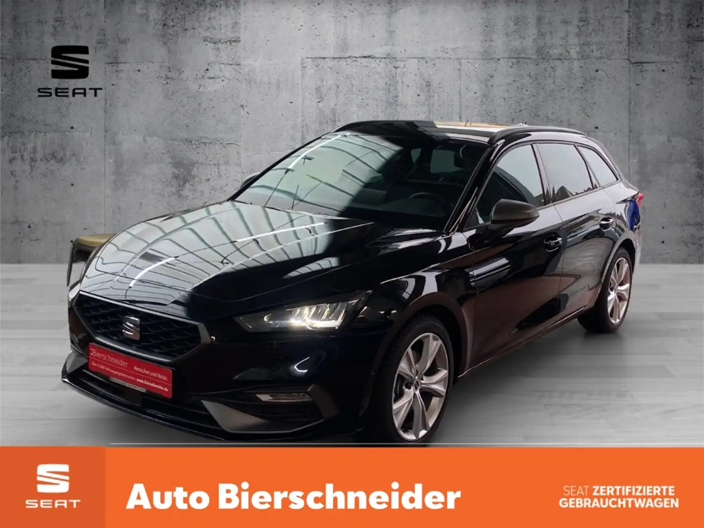 SEAT Leon Sp. 2.0 TDI DSG FR AHK LED Navi FaPa L WP Schwarz - 1