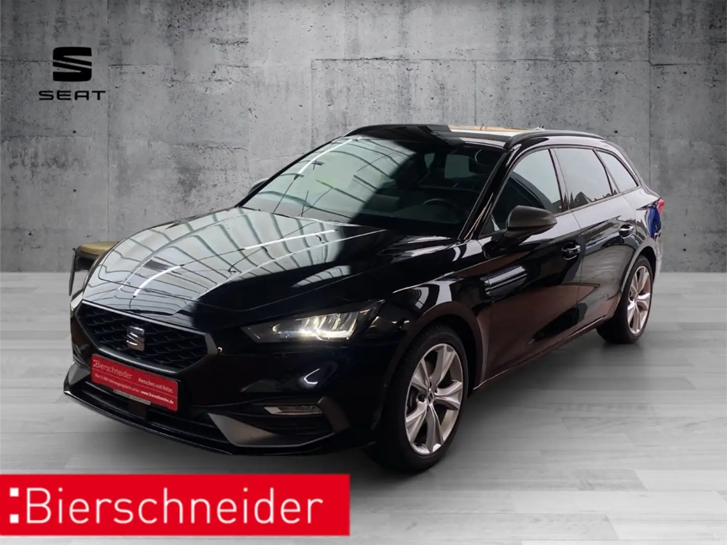 SEAT Leon Sp. 2.0 TDI DSG FR ab 249,- EUR mtl. 1000 AHK LED Schwarz - 1